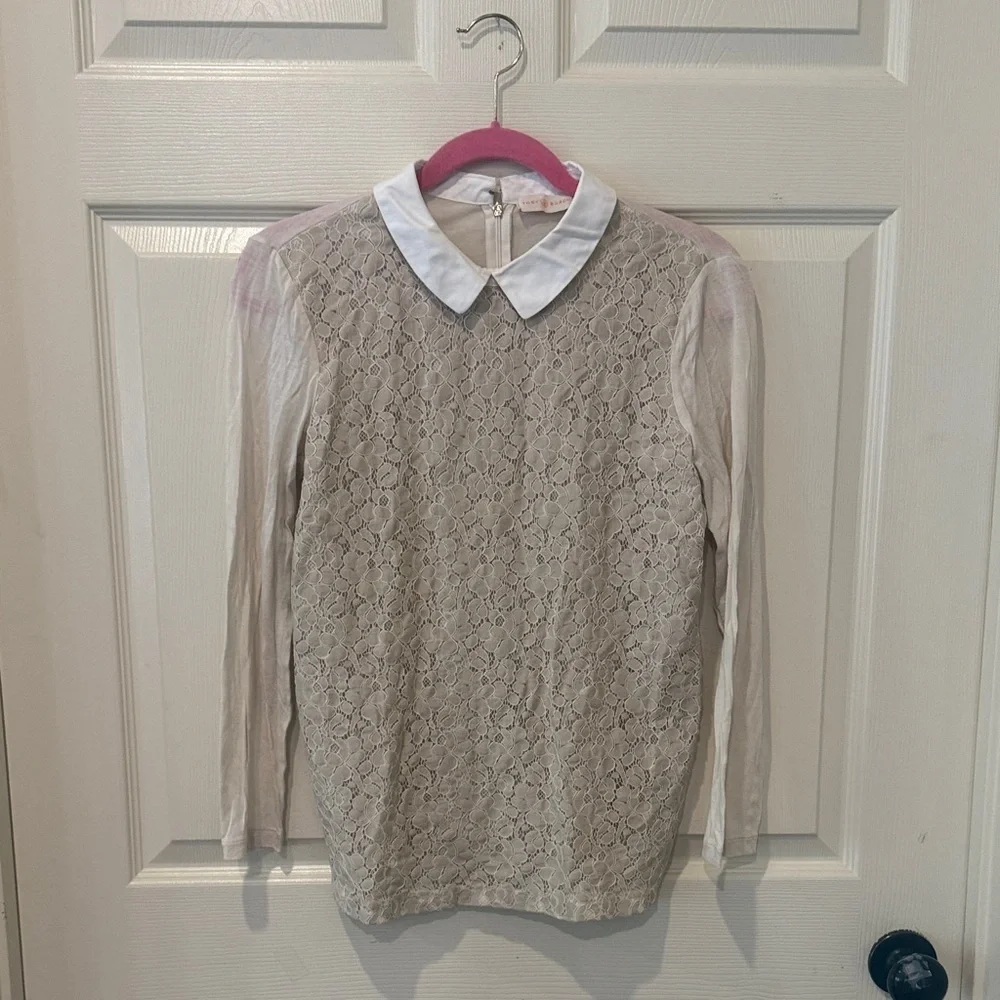 Tory Burch Gabriella lace top, small